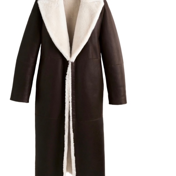 Peruvian Reversible Shearling Leather Trench NEW - NWOT - Picture 4 of 7